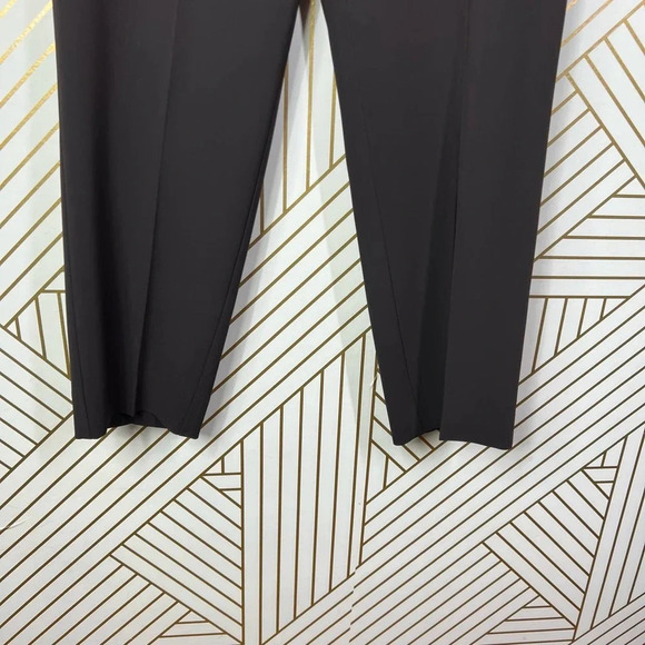 St. John Brown Cropped Ankle Dress Pants Trousers Size US 10 - Picture 6 of 12